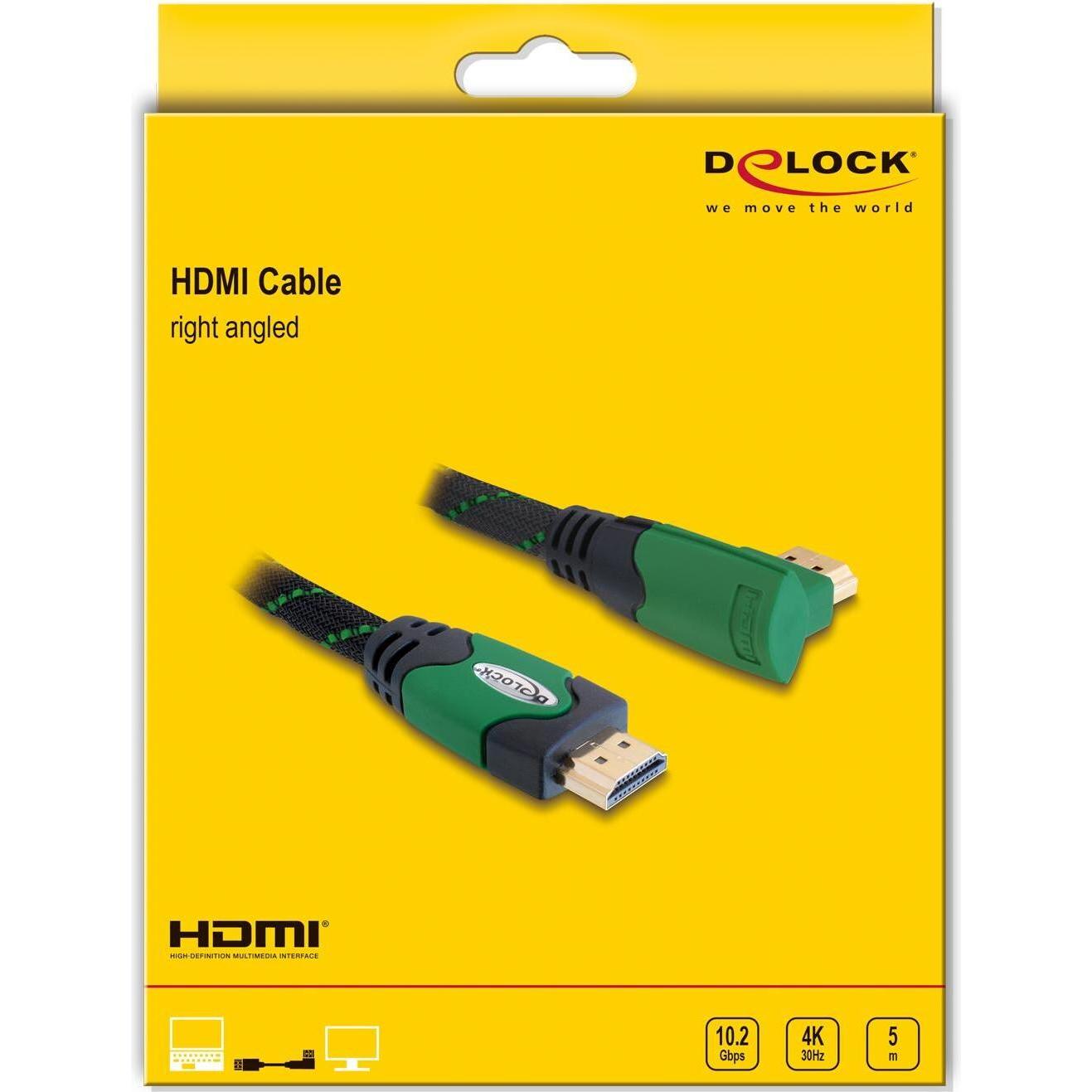 Thumbnail - Delock HDMI (Typ A) — HDMI (Typ A) (5 m, HDMI), Video Kabel