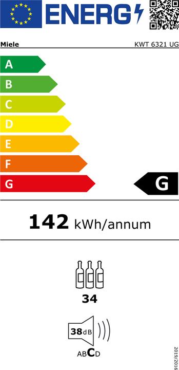 Label énergétique Miele KWT 6321 UG