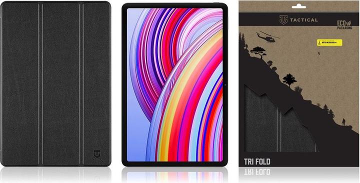 Produktbild Tactical Rückwand Cover - Book Tri Fold Case für Xiaomi Redmi Pad Pro Schwarz (Xiaomi Redmi Pad Pro)