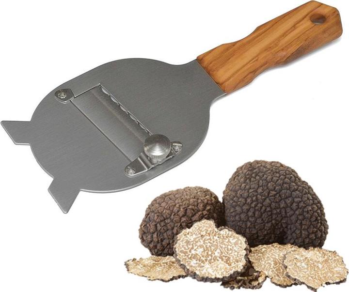 Image du produit Schwarz Kitchen Coupe-truffes en bois d'olivier et lame acier inox trempée