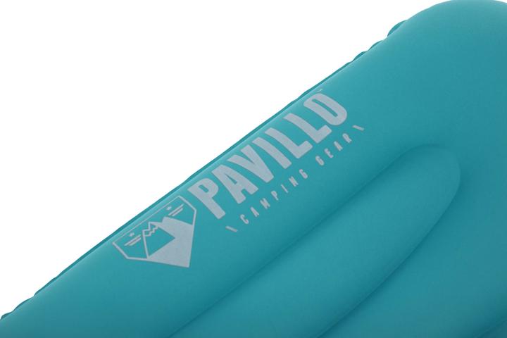 Actual product image Bestway Pavillo 18.5" x 12" x 6"/47cm x 31cm x 15cm ToughLite Flex Pillow, Blue, Monochromatic, Rect