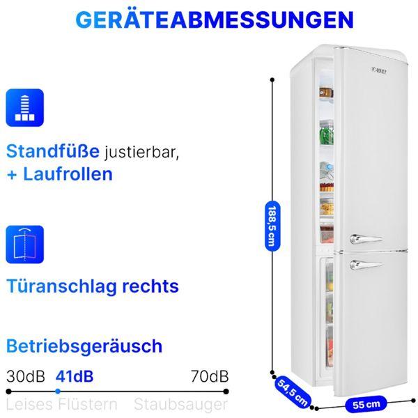 Energy Label Bomann Fridge-freezer combination KGR 7328 (250 l)
