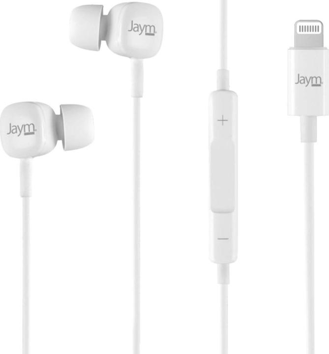 Immagine prodotto Jaym Kit Pieton Ecouteurs Intra-Auriculaire Lightning (Mfi) + Telecommande + Micro Blanc - ®** (NC, Cablato)