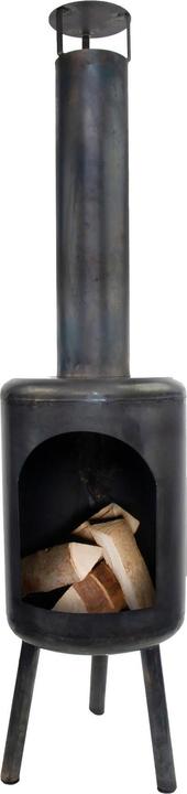 Produktbild Esschert Design Terassenofen mit Holzlager, Schwarz