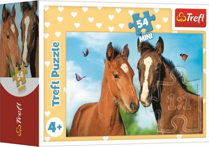 Immagine prodotto Trefl Puzzle di animali carini: Coppia di cavalli 54 pezzi (54 pezzi)