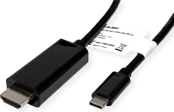 Produktbild Roline USB Typ C — HDMI (Typ A) (2 m, USB Typ C, HDMI)