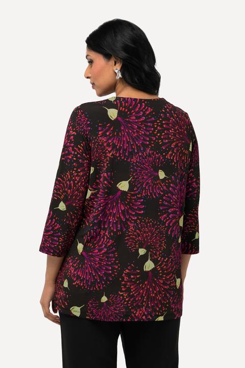 Produktbild Ulla Popken Slinkyshirt, Classic, V-Ausschnitt, 3/4-Arm (58)