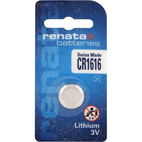 Renata CR1616 / 3.0 V (1 pz., CR1616, 50 mAh), Batterie + pile