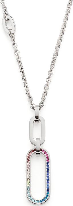 Leonardo Kette (Edlestahl, Glaskristalle, 50 cm)