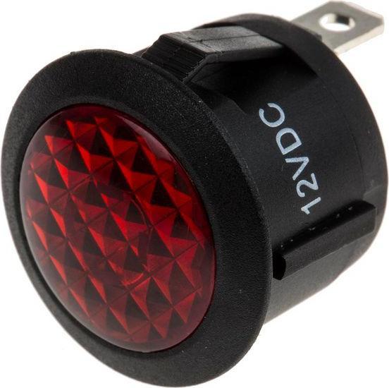 Image du produit RS PRO Lampe témoin à LED pour tableau de commande rouge 12V dc, montage Ø 20.6mm