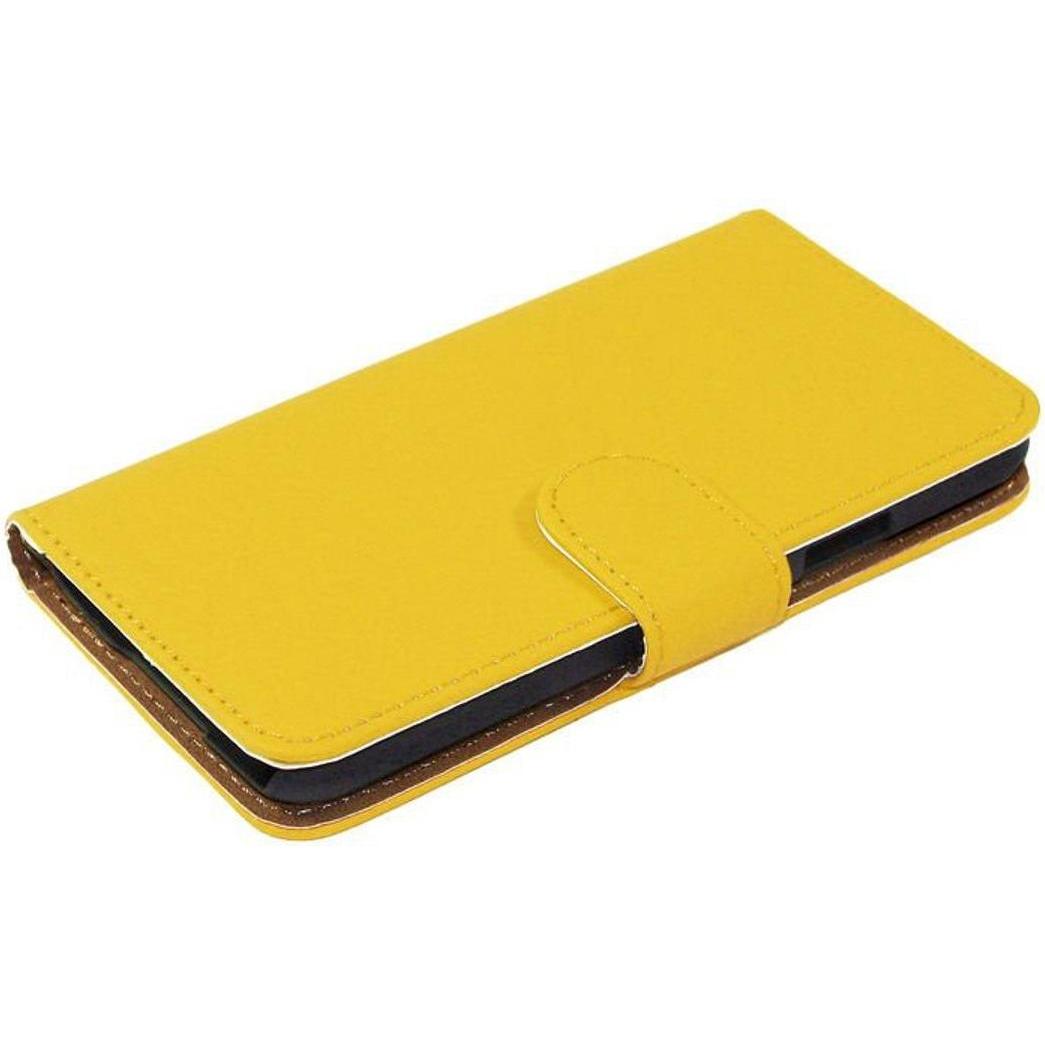 Thumbnail - König Design Schutzhülle Handytasche (Flip Quer) für Handy Apple iPhone 6 Gelb (Apple iPhone 6), Smartphone Hülle, Gelb