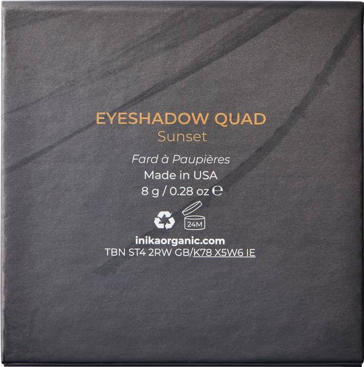 Actual product image Inika Organic Organic Quad Eyeshadow Sunset (Sunset)