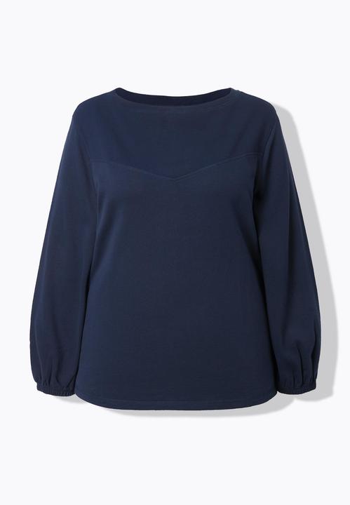 Produktbild Ulla Popken Sweater, U-Boot-Ausschnitt, Ballon-Langarm (60)