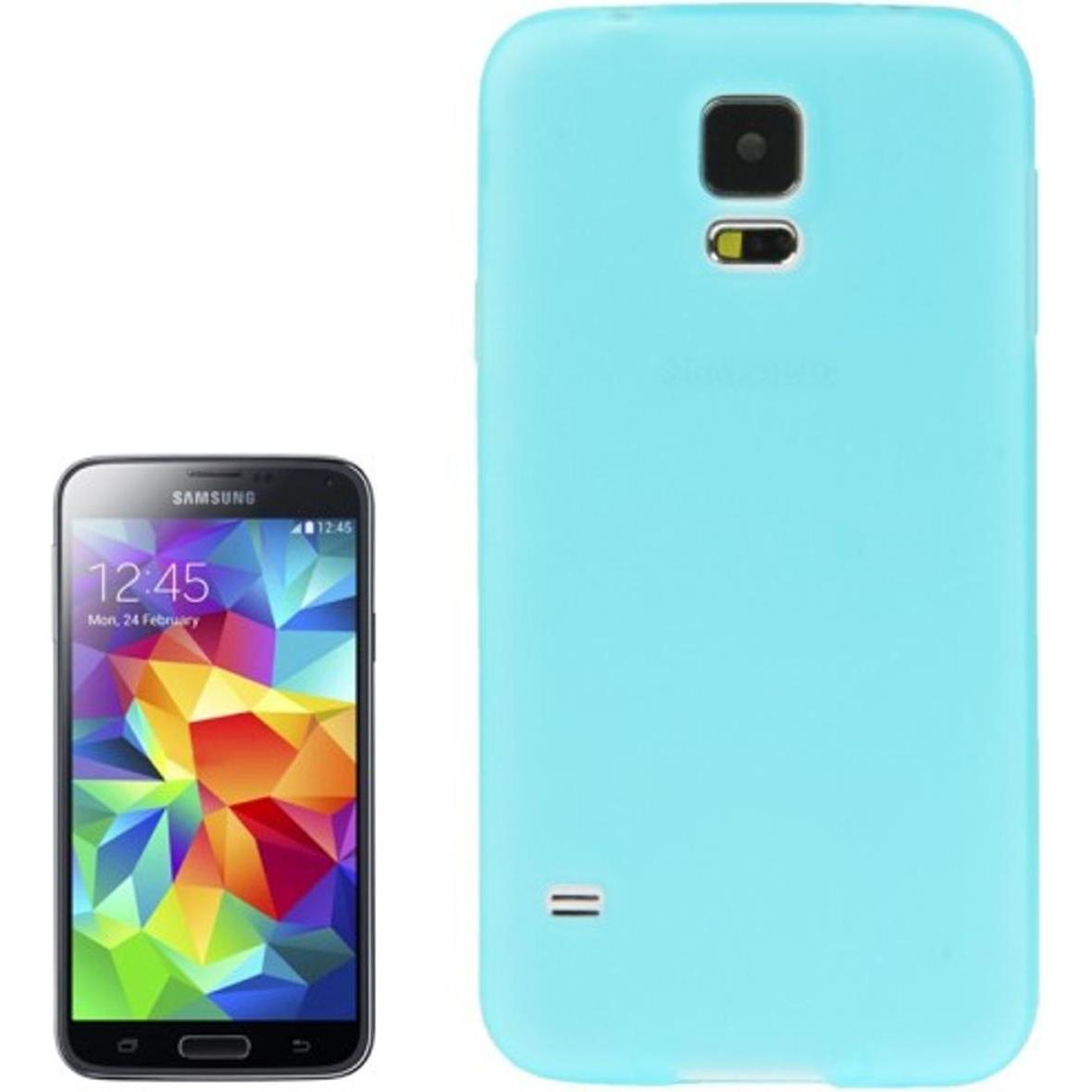 König Design Handyhülle TPU Schutzhülle für Samsung Galaxy S5 / S5 Neo transparent blau (Samsung Galaxy S5), Smartphone ...