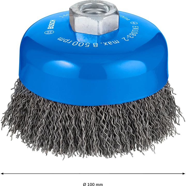 Produktbild Bosch Professional Zubehör PRO Metal clean Topfbürste, 100 x 0,5 mm, Gewinde (P100)