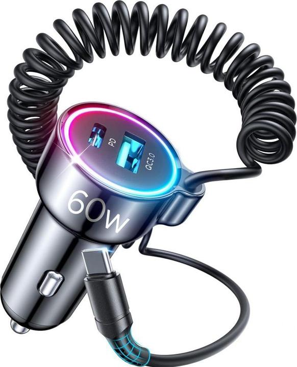 Image du produit Joyroom Chargeur de voiture filaire 3 en 1 (55W)