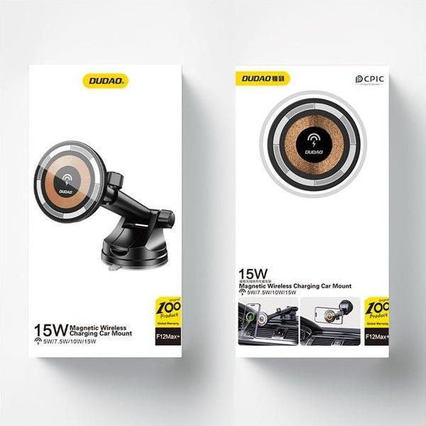 Image du produit Dudao F12MAX+ Chargeur sans fil 15W et support voiture
