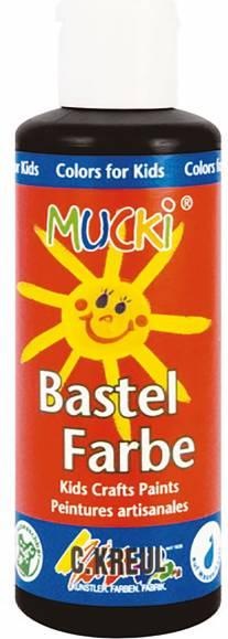 Produktbild Mucki Bastelfarbe (Schwarz, 80 ml)