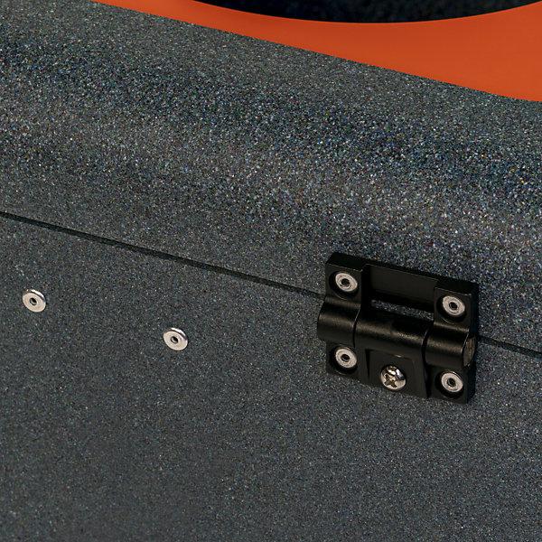 Immagine prodotto ReinigungsBerater Sistema di raccolta differenziata BrickBin, bidone di plastica grigio arancione da 65 L con porta (65 l)