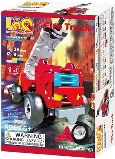 LaQ Yoshiritsu Japanese Educational Designer Hamacron MINI FIRE TRUCY, 5 years old