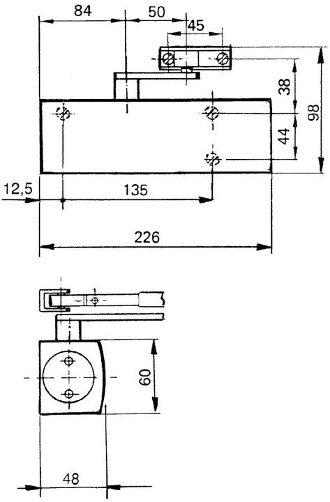 Produktbild Geze Türschliesser TS 2000 V (Balkontür, Holztür, Zimmertür, Eingangstür, Indoor, Outdoor)