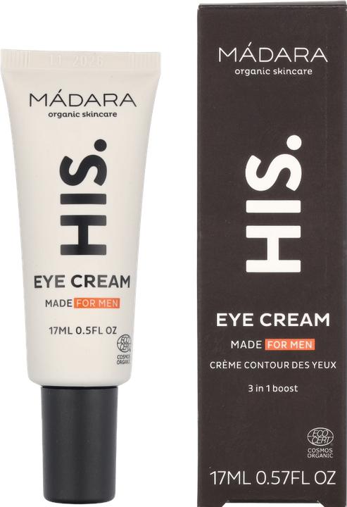 Produktbild Madara MDARA - Eye cream for men HIS. (Eye Cream) 17 ml (Augenpflege Crème, 17 ml, Tag + Nacht)
