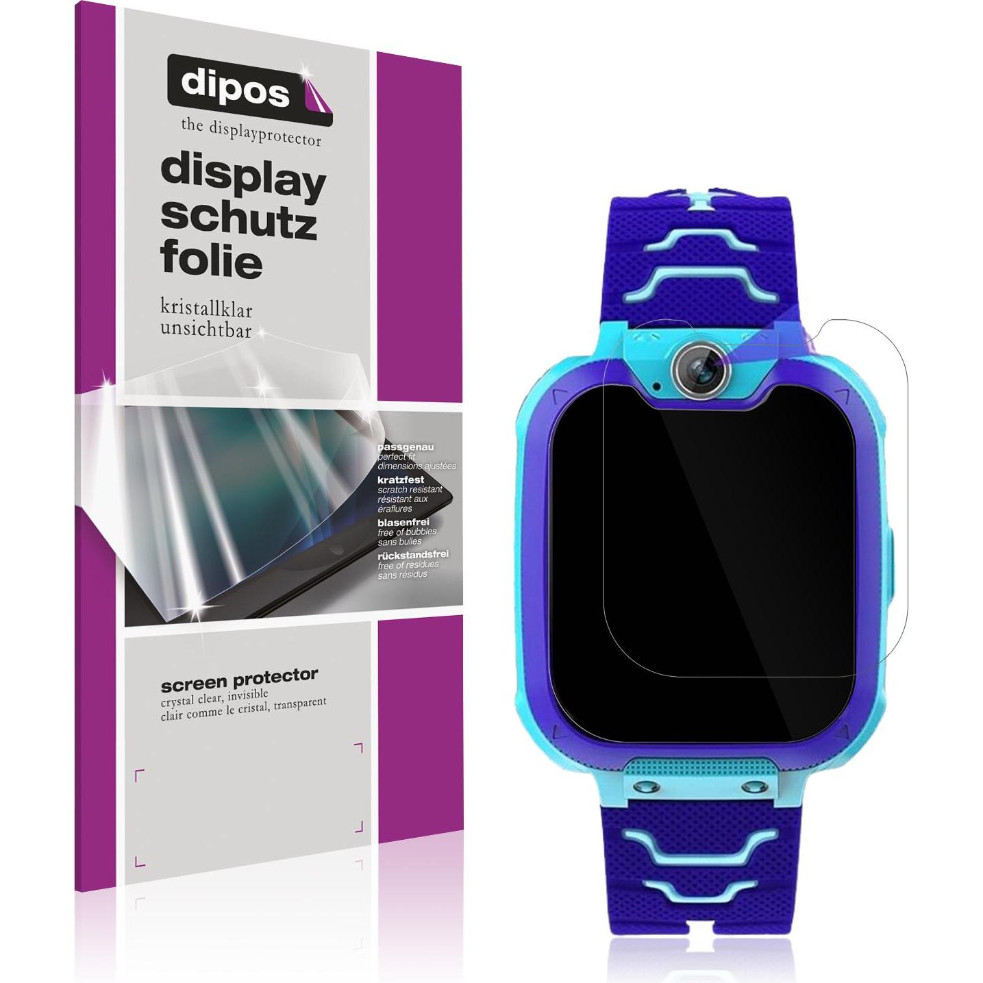 Dipos Schutzfolie Klar für Jubunrer Bleu Kids Smartwatch, Smartwatch Schutzfolie, Transparent