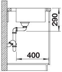 Productafbeelding Blanco Claron 700-IF/A (Aanrecht, 76 cm, 51 cm)