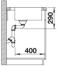 Actual product image Blanco Claron 700-IF/A (Top-mounted sink, 76 cm, 51 cm)