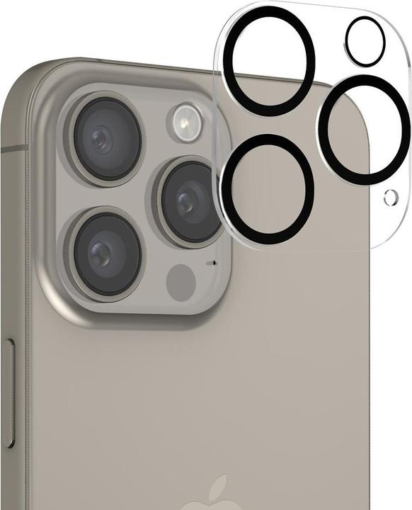 Niboow Protezione Lente Fotocamera Per IPhone 15 Pro / 15 Pro Max – Vetro Temperato 9H HD Anti-Graffio (Grigio) - 5