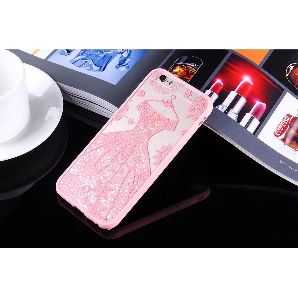 Thumbnail - König Design Apple iPhone 6s Plus Handy Hülle Mandala Case Schutzhülle Motiv Kleid Rosa Neu (Apple iPhone 6 Plus), Smart...