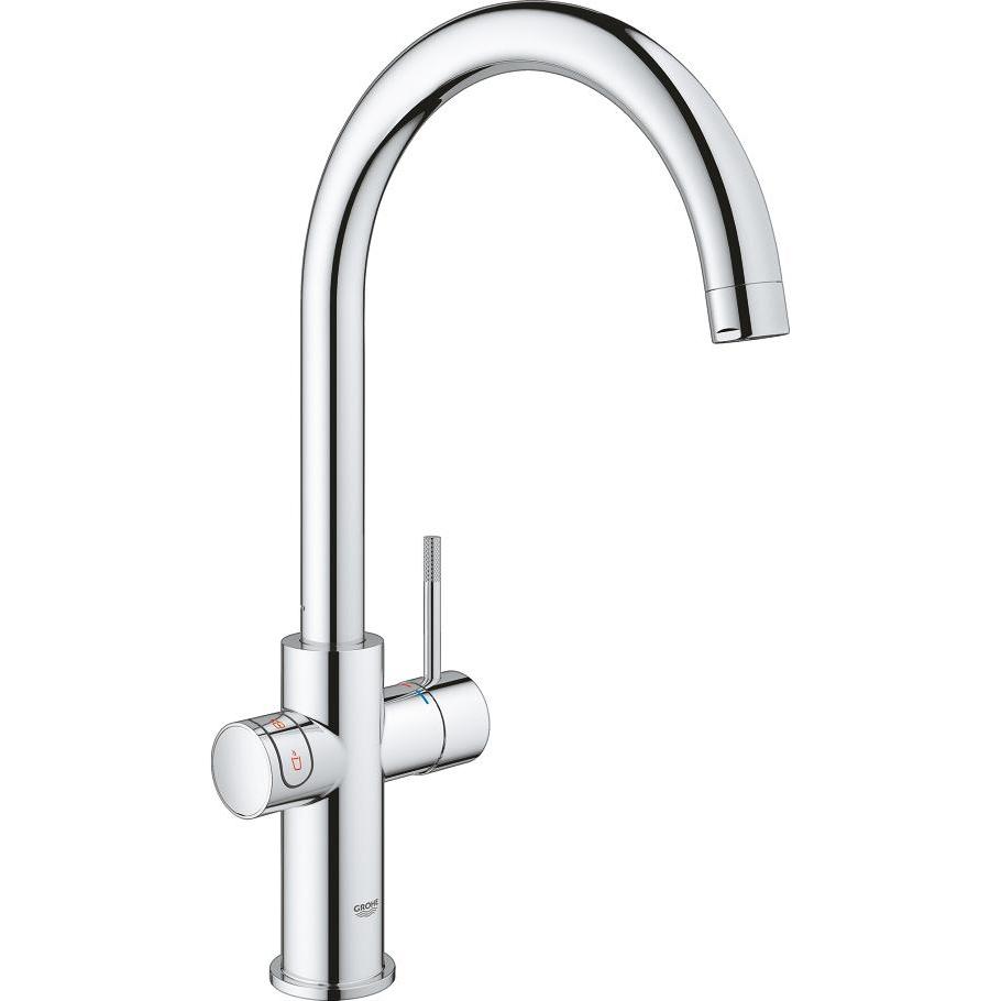 Grohe, Küchenarmatur, Küchenarmatur mit Filterfunktion und kochend heisses Wasser GROHE Red Duo chrom glänzend 30083001