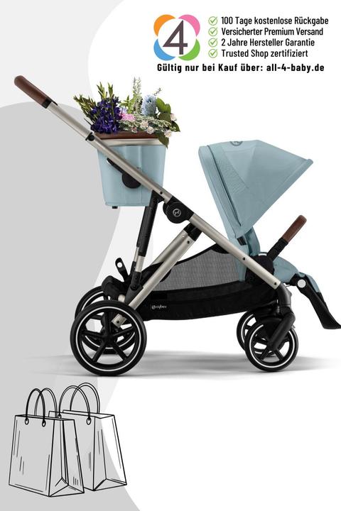 Produktbild Cybex Gazelle S Kinderwagen / Geschwisterwagen / Zwillingswagen
