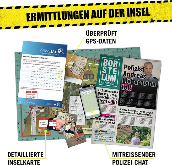 Actual product image Hidden Games Ripe for the Island - Crime Game (German)