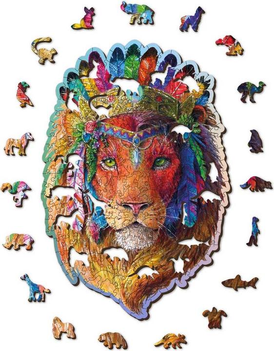 Produktbild WoodenCity Puzzle Holz XL Mystic Lion (505 Teile)