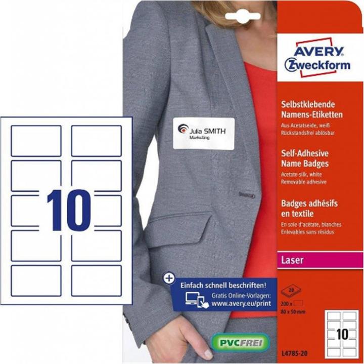 Actual product image Avery Name labels