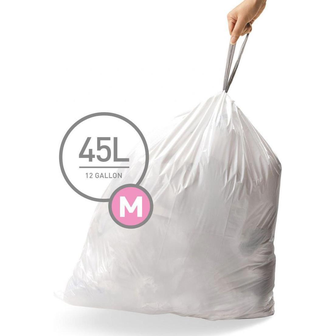 Simplehuman Müllbeutel, Abfallsack, Weiss