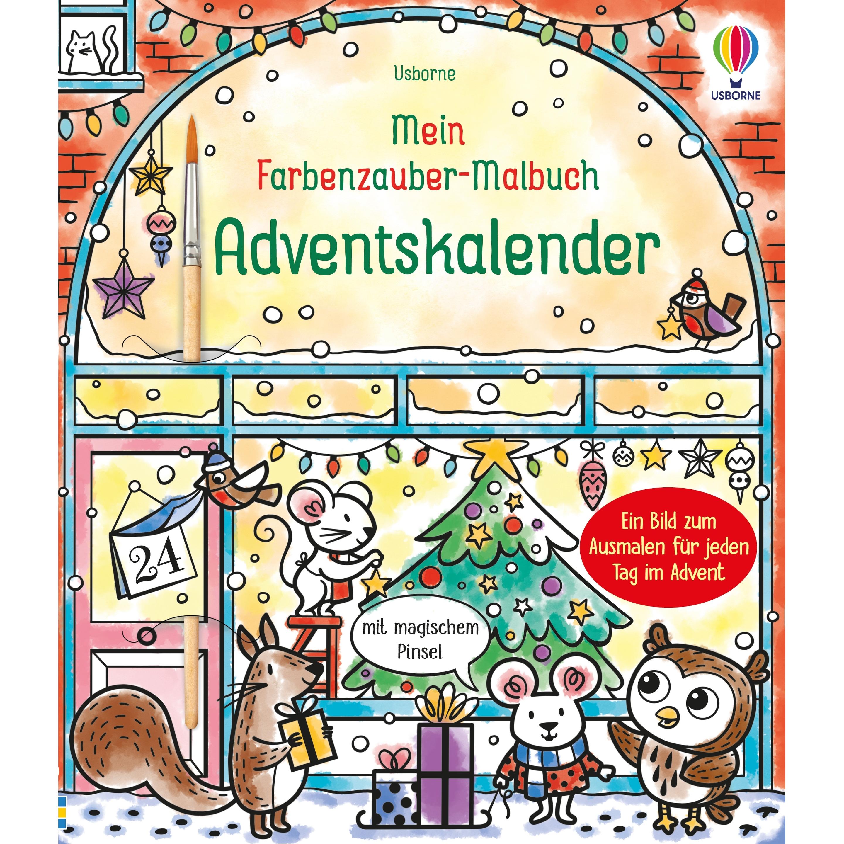 Usborne Publishing Mein Farbenzauber-Malbuch: Adventskalender (59912156)