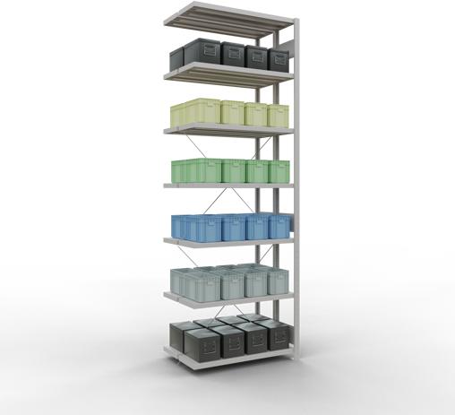 Actual product image Schulte Lagertechnik Double add-on shelf MULTIplus250