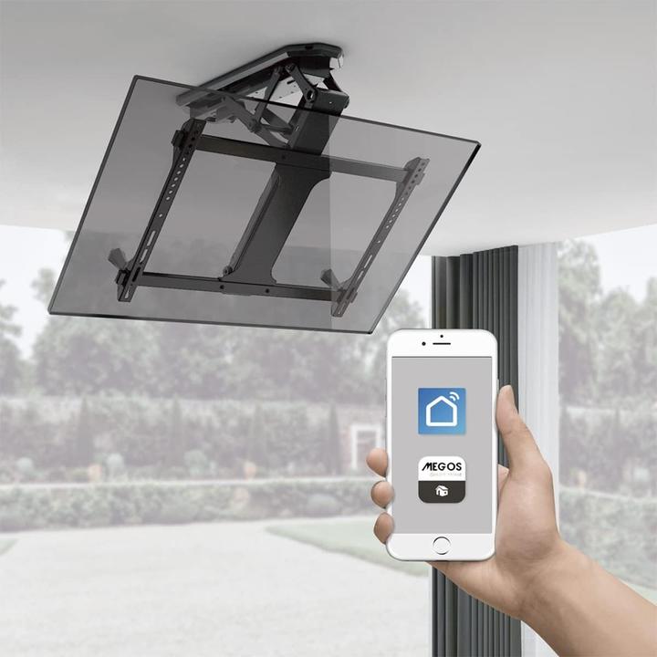 Produktbild LogiLink TV-Deckenhalterung, 3270", elektrisch neigbar, 35 kg max. mit App (Decke, 35 kg, 32" - 70")