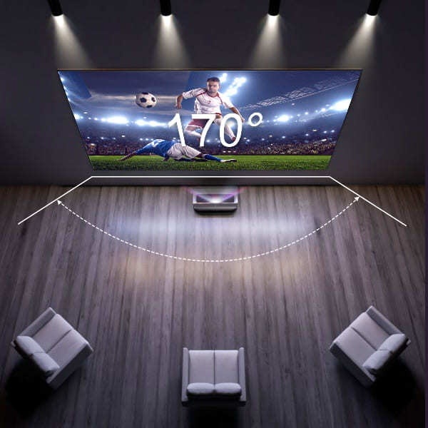 Actual product image AWOL Vision Cinematic ALR screen (150", 16:9)