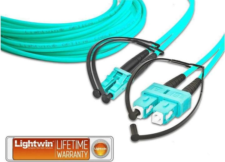 Actual product image Lightwin LWL Duplex Patch Cable (CAT6, 15 m)