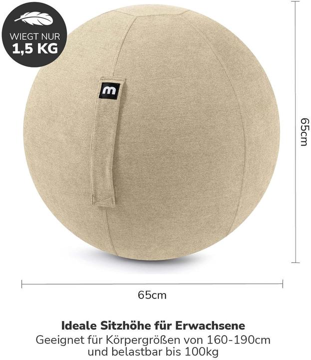 Produktbild Mokebo Ergonomischer Sitzball für Büro und Gymnastik (65 cm)