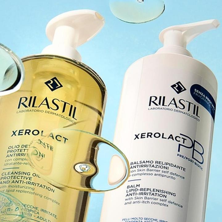 Actual product image Rilastil Xerolact Protective Cleansing Oil for Irritations 750ml (750 ml)