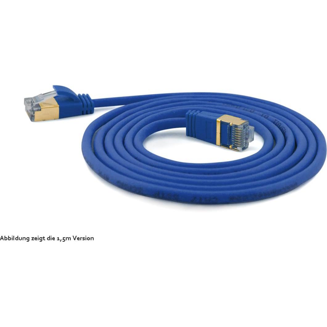 Wantec 7131 S/FTP (S-STP) Blau 1mCat.7 Rohkabel Netzwerkkabel (S/FTP, CAT7, 1 m), Netzwerkkabel