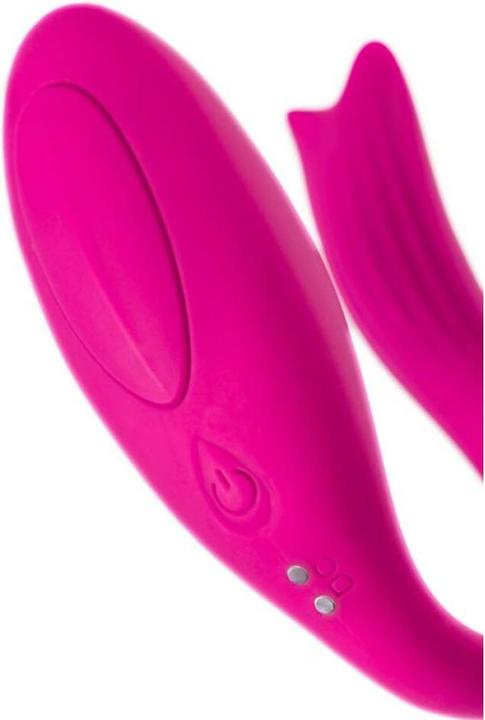 Produktbild Marka Niezdefiniowana A-TOYS Vibrator für Paare Dolphy, Silikon, rosa, 9,6 cm