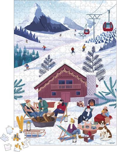 Immagine prodotto Janod Puzzle Winter in den Bergen (500 pezzi)