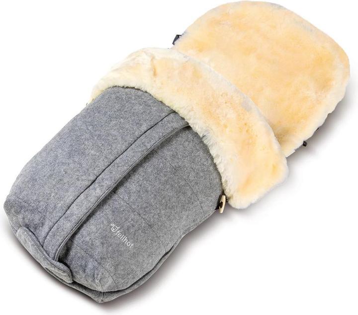 Actual product image Fellhof Kinderwagenfellsack Cortina Filz / Lammfell-Fusssack