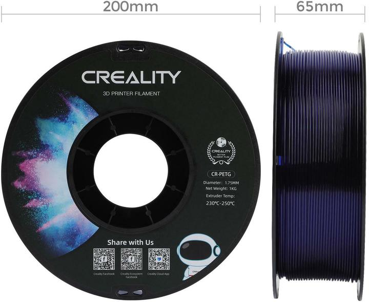 Actual product image Creality Filament (PETG, 1.75 mm, 1000 g, Blue)