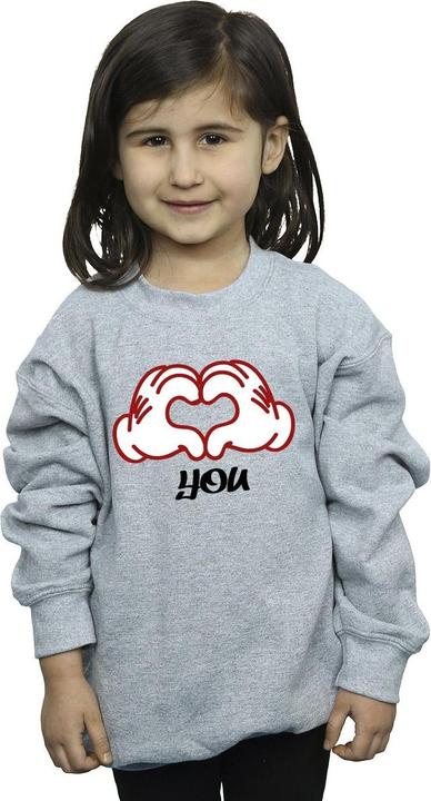 Produktbild Disney Mickey Mouse Love You Hands Sweatshirt Mädchen (104)